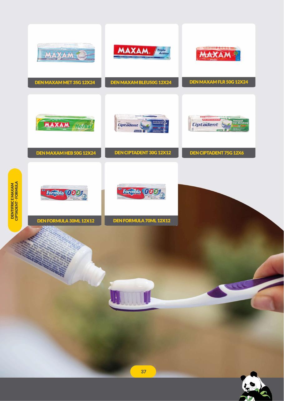 Dentifrices — page 39