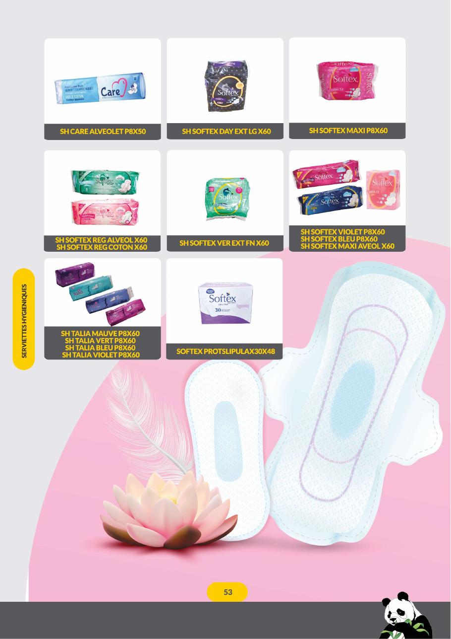 Serviettes hygiéniques — page 55